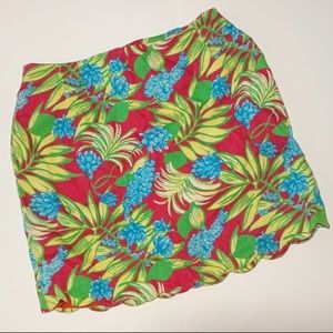 LILLY PULITZER | scalloped hem skirt